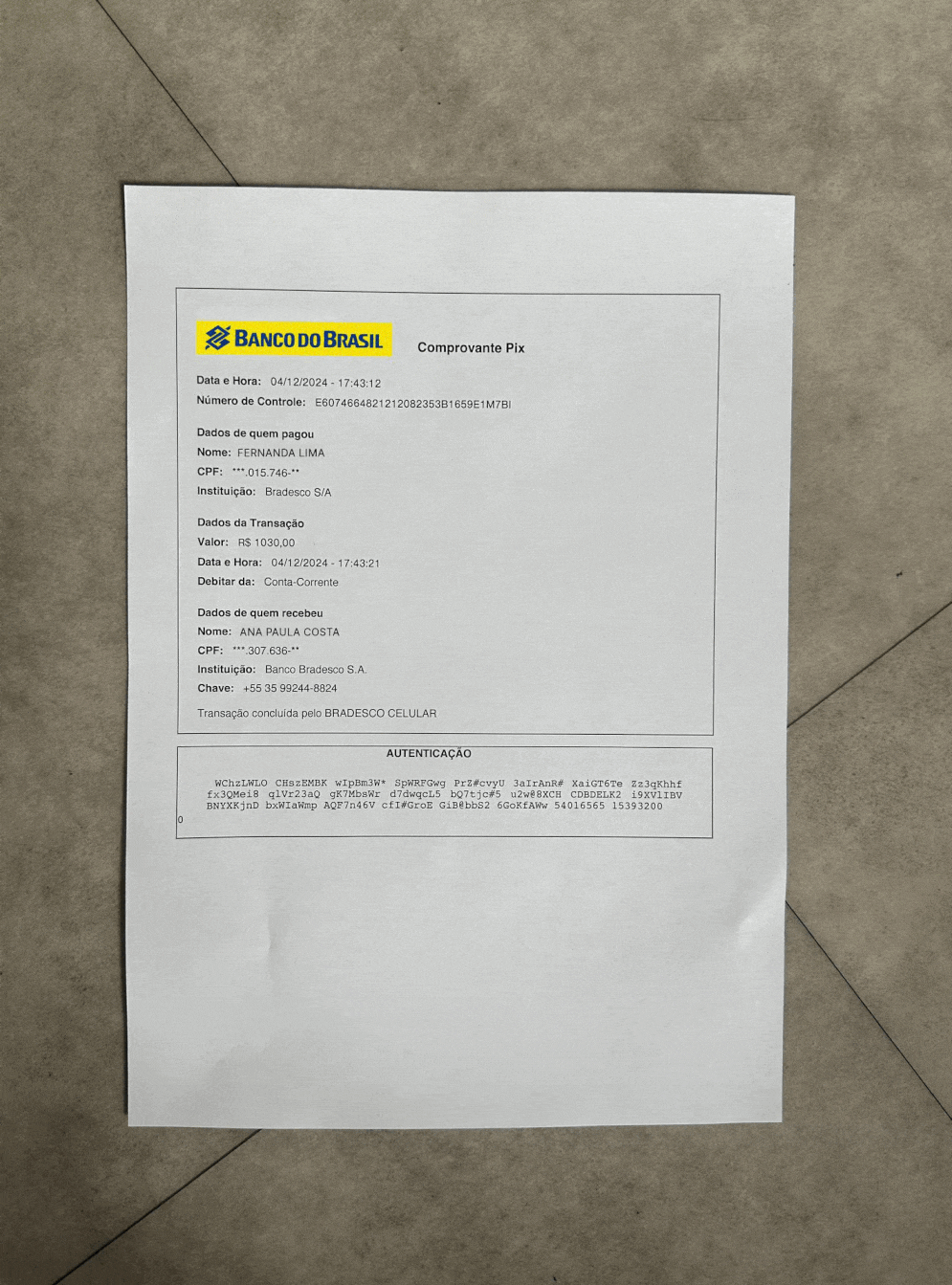 Brasil serial fraud example
