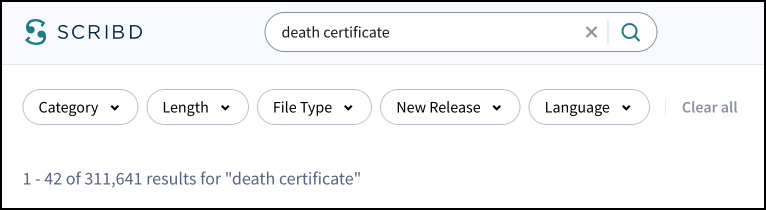 ARTICLE_Death_certificate_Scribd_Search
