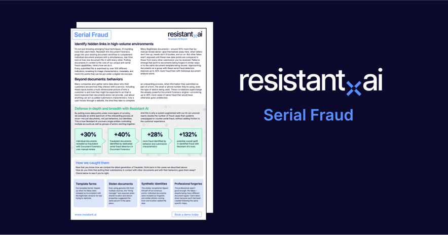 Resistant Report: Serial Fraud