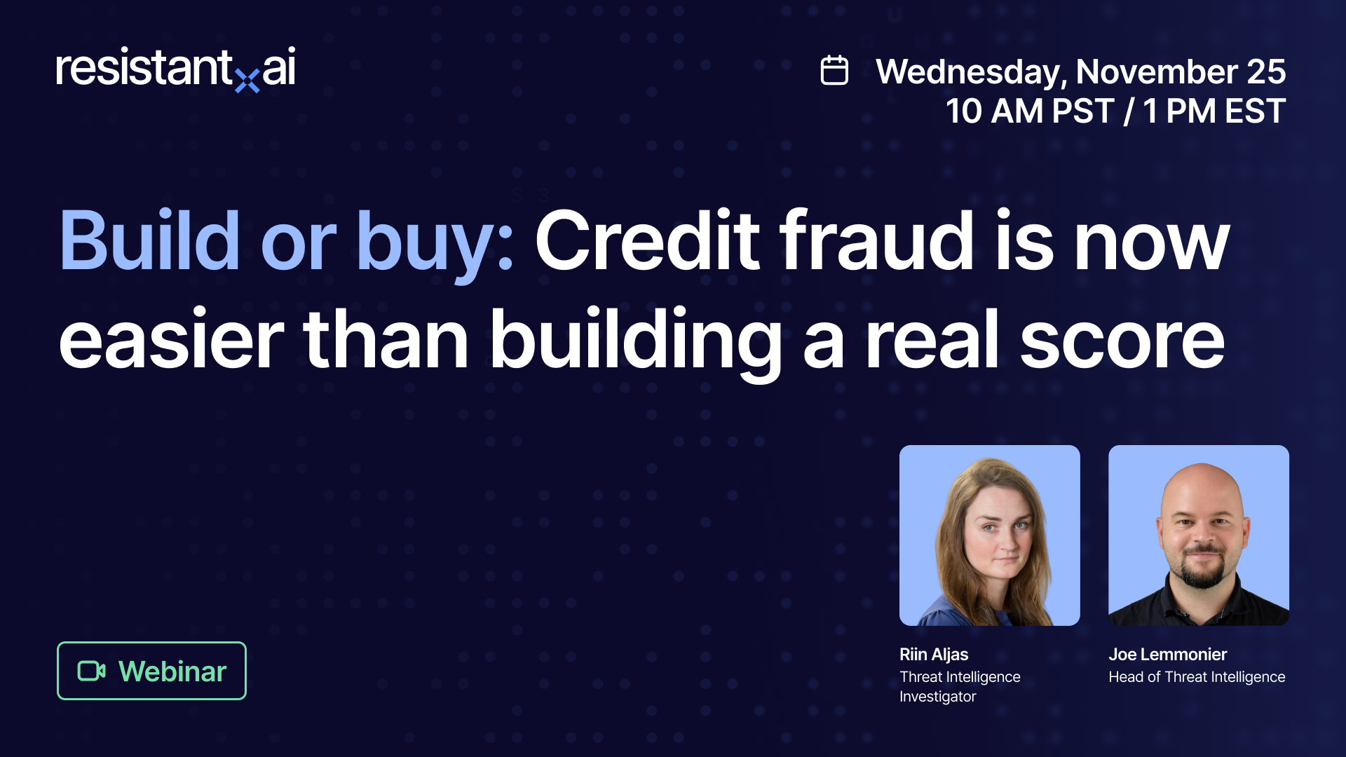 Credit fraud webinar 2026