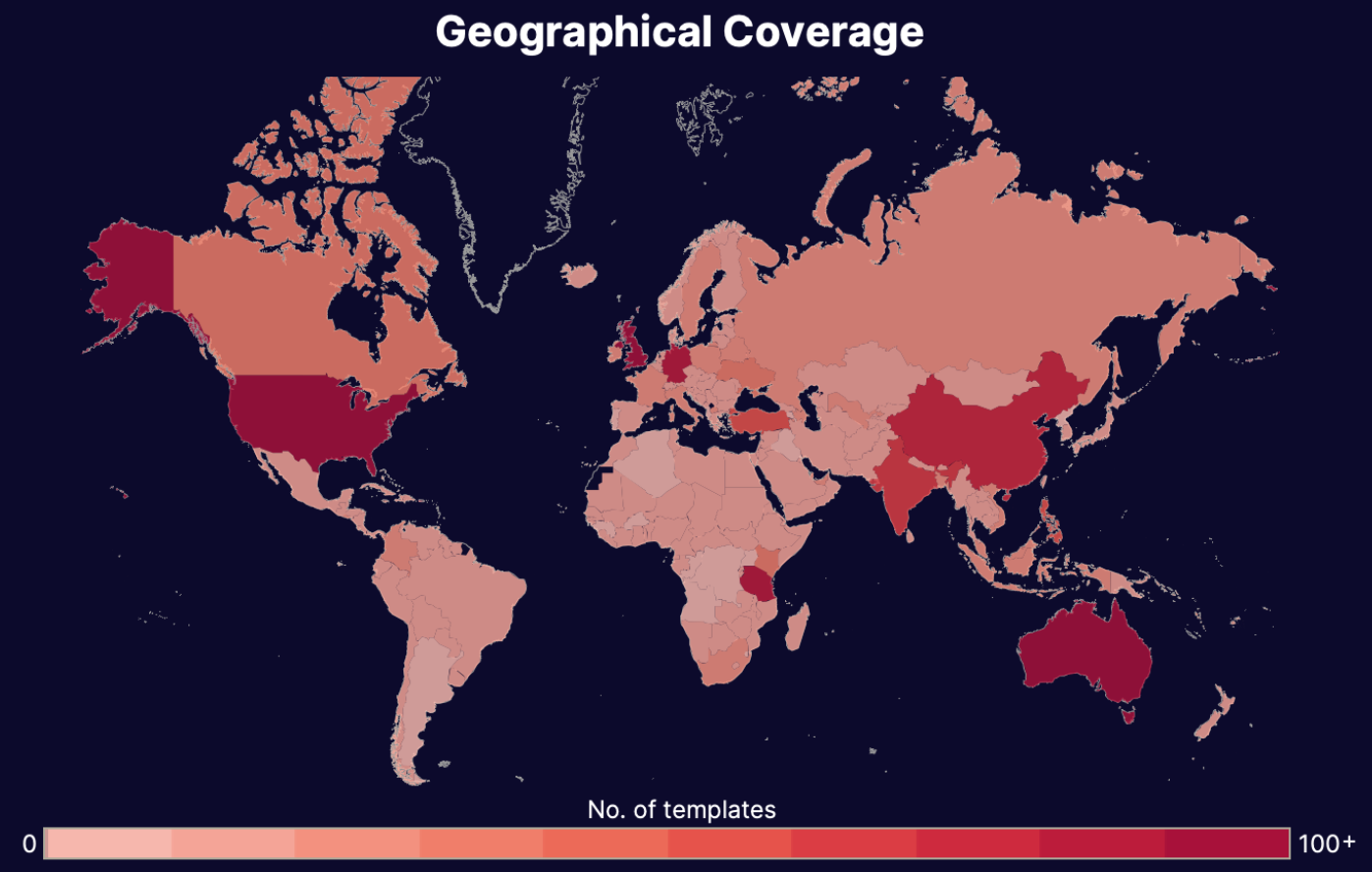Template data about company information documents