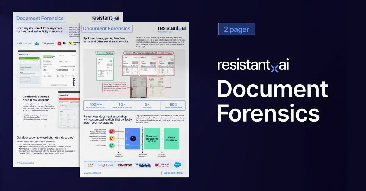 Product Overview: Document Forensics