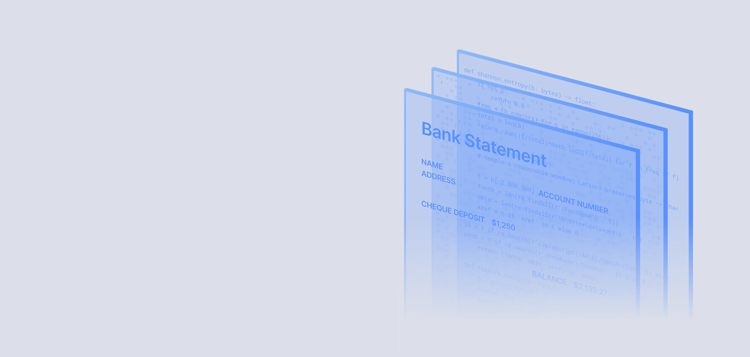Bank statement