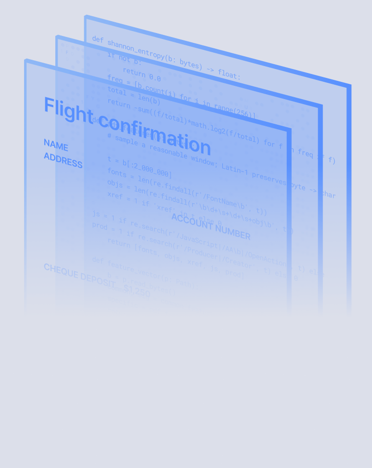 Flight confirmation